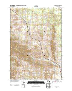 Fairchild Wisconsin Historical topographic map, 1:24000 scale, 7.5 X 7.5 Minute, Year 2013