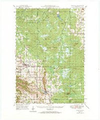 Fairchild Wisconsin Historical topographic map, 1:62500 scale, 15 X 15 Minute, Year 1948