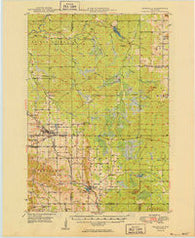 Fairchild Wisconsin Historical topographic map, 1:62500 scale, 15 X 15 Minute, Year 1949