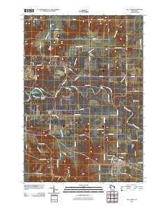 Fall Creek Wisconsin Historical topographic map, 1:24000 scale, 7.5 X 7.5 Minute, Year 2010