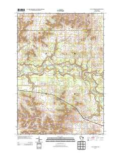 Fall Creek Wisconsin Historical topographic map, 1:24000 scale, 7.5 X 7.5 Minute, Year 2013