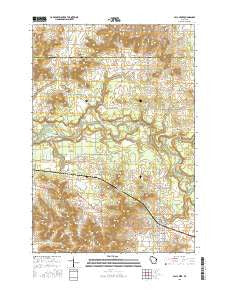 Fall Creek Wisconsin Current topographic map, 1:24000 scale, 7.5 X 7.5 Minute, Year 2015