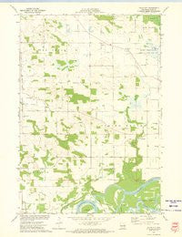 Falls City Wisconsin Historical topographic map, 1:24000 scale, 7.5 X 7.5 Minute, Year 1972