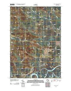 Falls City Wisconsin Historical topographic map, 1:24000 scale, 7.5 X 7.5 Minute, Year 2010