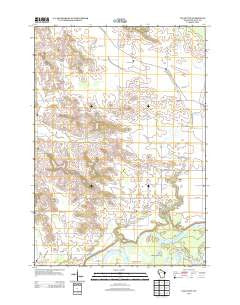 Falls City Wisconsin Historical topographic map, 1:24000 scale, 7.5 X 7.5 Minute, Year 2013