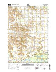 Falls City Wisconsin Current topographic map, 1:24000 scale, 7.5 X 7.5 Minute, Year 2015