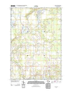 Falun Wisconsin Historical topographic map, 1:24000 scale, 7.5 X 7.5 Minute, Year 2013