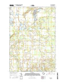 Falun Wisconsin Current topographic map, 1:24000 scale, 7.5 X 7.5 Minute, Year 2015