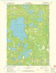 Fence Lake Wisconsin Historical topographic map, 1:24000 scale, 7.5 X 7.5 Minute, Year 1971