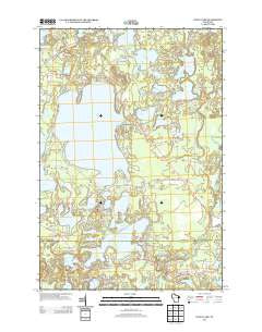 Fence Lake Wisconsin Historical topographic map, 1:24000 scale, 7.5 X 7.5 Minute, Year 2013