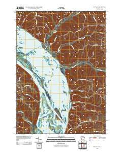 Ferryville Wisconsin Historical topographic map, 1:24000 scale, 7.5 X 7.5 Minute, Year 2010