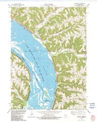 Ferryville Wisconsin Historical topographic map, 1:24000 scale, 7.5 X 7.5 Minute, Year 1983