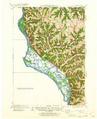 Ferryville Wisconsin Historical topographic map, 1:62500 scale, 15 X 15 Minute, Year 1929