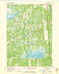 Finley Wisconsin Historical topographic map, 1:24000 scale, 7.5 X 7.5 Minute, Year 1969