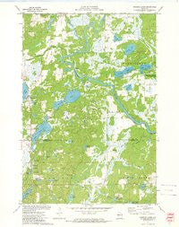 Fireside Lakes Wisconsin Historical topographic map, 1:24000 scale, 7.5 X 7.5 Minute, Year 1972