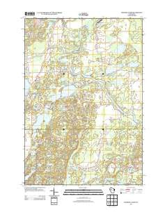 Fireside Lakes Wisconsin Historical topographic map, 1:24000 scale, 7.5 X 7.5 Minute, Year 2013