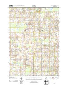 Five Corners Wisconsin Historical topographic map, 1:24000 scale, 7.5 X 7.5 Minute, Year 2013