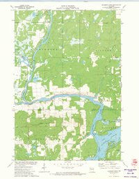 Flambeau Ridge Wisconsin Historical topographic map, 1:24000 scale, 7.5 X 7.5 Minute, Year 1971