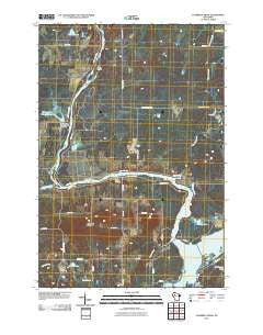 Flambeau Ridge Wisconsin Historical topographic map, 1:24000 scale, 7.5 X 7.5 Minute, Year 2010