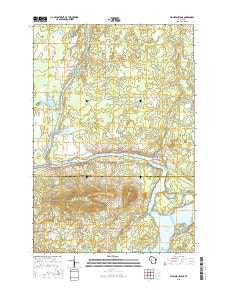 Flambeau Ridge Wisconsin Current topographic map, 1:24000 scale, 7.5 X 7.5 Minute, Year 2015