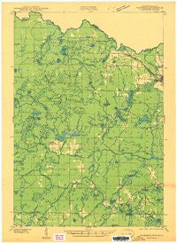 Florence Wisconsin Historical topographic map, 1:48000 scale, 15 X 15 Minute, Year 1941