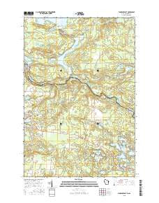 Florence East Wisconsin Current topographic map, 1:24000 scale, 7.5 X 7.5 Minute, Year 2015