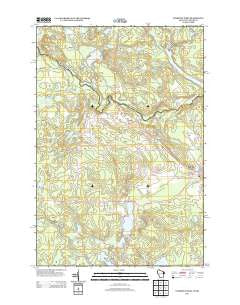 Florence West Wisconsin Historical topographic map, 1:24000 scale, 7.5 X 7.5 Minute, Year 2013