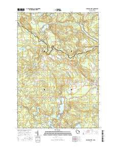 Florence West Wisconsin Current topographic map, 1:24000 scale, 7.5 X 7.5 Minute, Year 2015