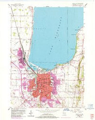 Fond Du Lac Wisconsin Historical topographic map, 1:24000 scale, 7.5 X 7.5 Minute, Year 1955