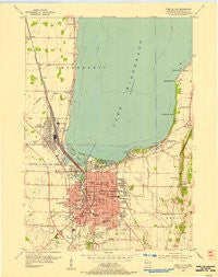 Fond Du Lac Wisconsin Historical topographic map, 1:24000 scale, 7.5 X 7.5 Minute, Year 1955