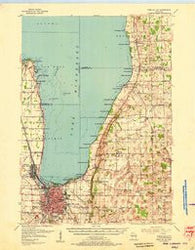 Fond Du Lac Wisconsin Historical topographic map, 1:62500 scale, 15 X 15 Minute, Year 1955