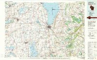 Fond Du Lac Wisconsin Historical topographic map, 1:100000 scale, 30 X 60 Minute, Year 1980