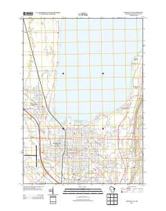 Fond du Lac Wisconsin Historical topographic map, 1:24000 scale, 7.5 X 7.5 Minute, Year 2013