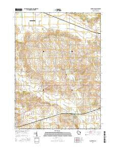 Footville Wisconsin Current topographic map, 1:24000 scale, 7.5 X 7.5 Minute, Year 2016
