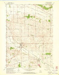 Footville Wisconsin Historical topographic map, 1:24000 scale, 7.5 X 7.5 Minute, Year 1962