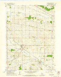 Footville Wisconsin Historical topographic map, 1:24000 scale, 7.5 X 7.5 Minute, Year 1962