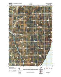 Forestville Wisconsin Historical topographic map, 1:24000 scale, 7.5 X 7.5 Minute, Year 2010