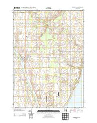 Forestville Wisconsin Historical topographic map, 1:24000 scale, 7.5 X 7.5 Minute, Year 2013