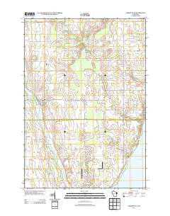 Forestville Wisconsin Historical topographic map, 1:24000 scale, 7.5 X 7.5 Minute, Year 2013