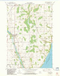 Forestville Wisconsin Historical topographic map, 1:24000 scale, 7.5 X 7.5 Minute, Year 1982