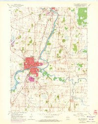 Fort Atkinson Wisconsin Historical topographic map, 1:24000 scale, 7.5 X 7.5 Minute, Year 1961