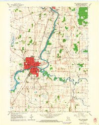 Fort Atkinson Wisconsin Historical topographic map, 1:24000 scale, 7.5 X 7.5 Minute, Year 1961