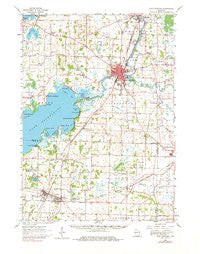 Fort Atkinson Wisconsin Historical topographic map, 1:62500 scale, 15 X 15 Minute, Year 1961