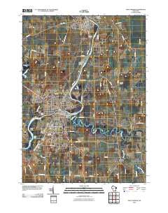 Fort Atkinson Wisconsin Historical topographic map, 1:24000 scale, 7.5 X 7.5 Minute, Year 2010