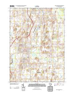 Fort Atkinson Wisconsin Historical topographic map, 1:24000 scale, 7.5 X 7.5 Minute, Year 2013