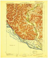 Fountain City Minnesota Historical topographic map, 1:62500 scale, 15 X 15 Minute, Year 1929