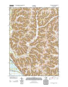 Fountain City Wisconsin Historical topographic map, 1:24000 scale, 7.5 X 7.5 Minute, Year 2013