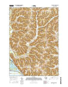 Fountain City Wisconsin Current topographic map, 1:24000 scale, 7.5 X 7.5 Minute, Year 2015