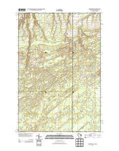 Foxboro Wisconsin Historical topographic map, 1:24000 scale, 7.5 X 7.5 Minute, Year 2013