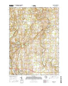 Franklin Wisconsin Current topographic map, 1:24000 scale, 7.5 X 7.5 Minute, Year 2016